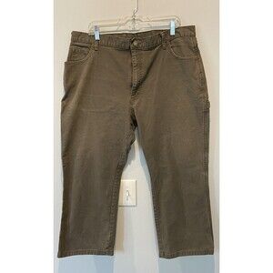 Dickies Carpenter Jeans Canvas Men's Size 40x28 Gray Straight Relaxed